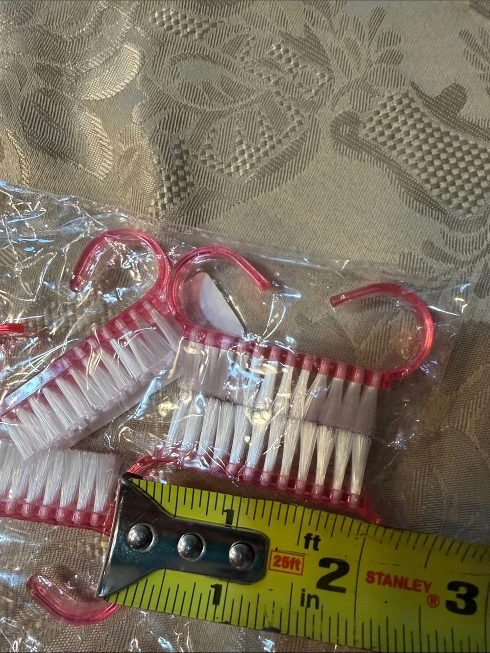 Set of Pink Nail Brushes - Pack of 4